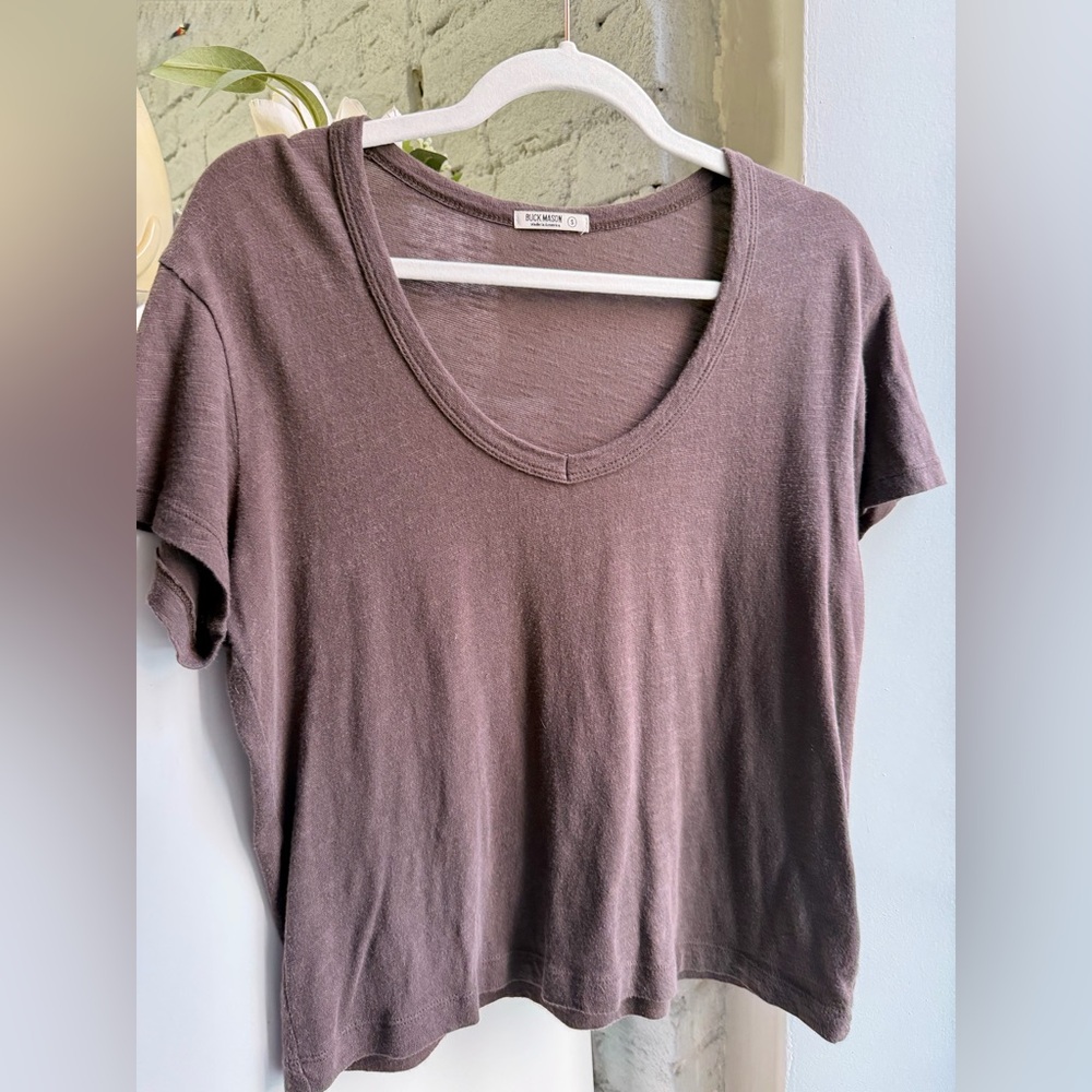 Buck Mason Slub Cotton Easy V-Neck Tee Size Women’s Small
